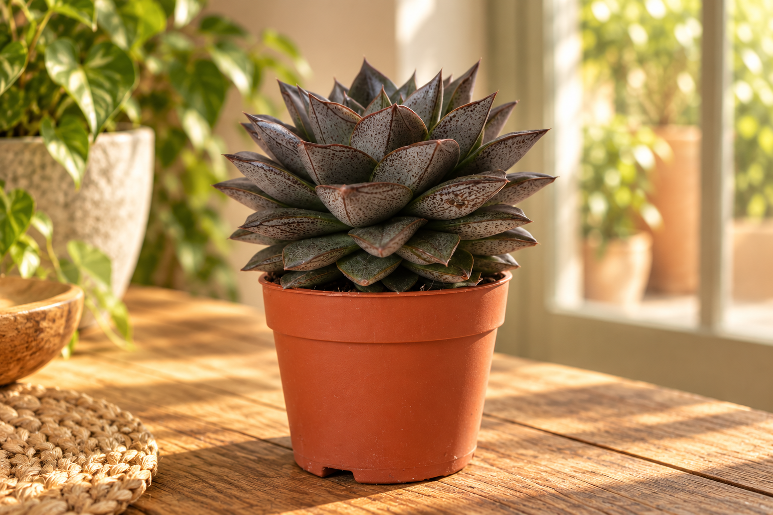 KI-gestaltete zweite Ansicht von Echeveria purpusorum