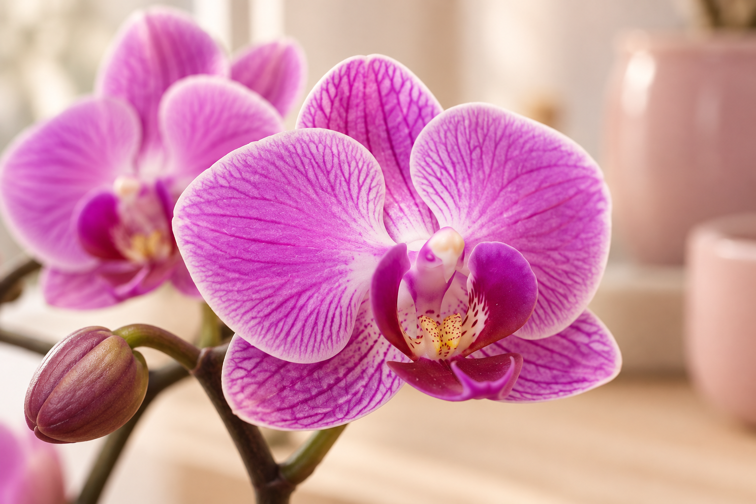 KI-gestaltete Detailansicht: Phalaenopsis Vienna