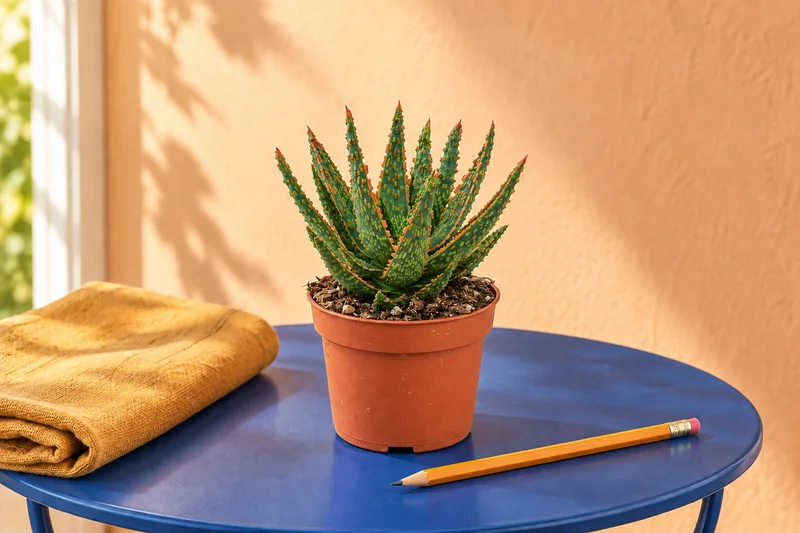 Aloe Danyz in einer KI-gestalteten Szene nach dem Original-Shopbild
