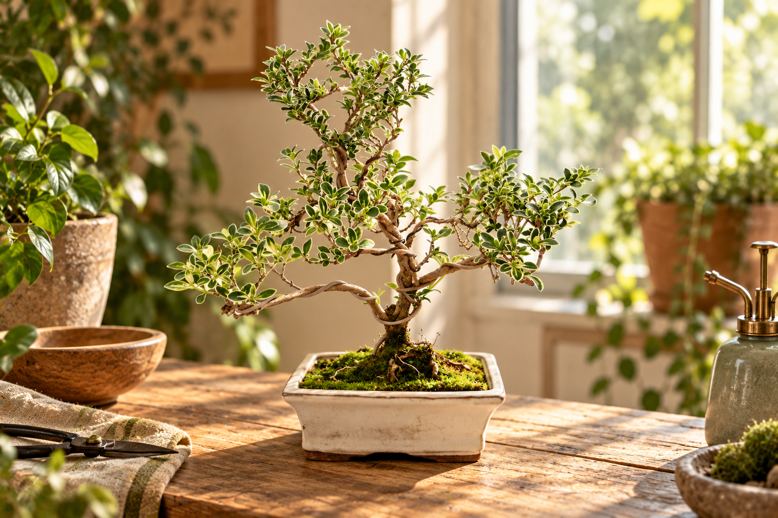 KI-gestaltete zweite Ansicht von Serissa foetida variegata