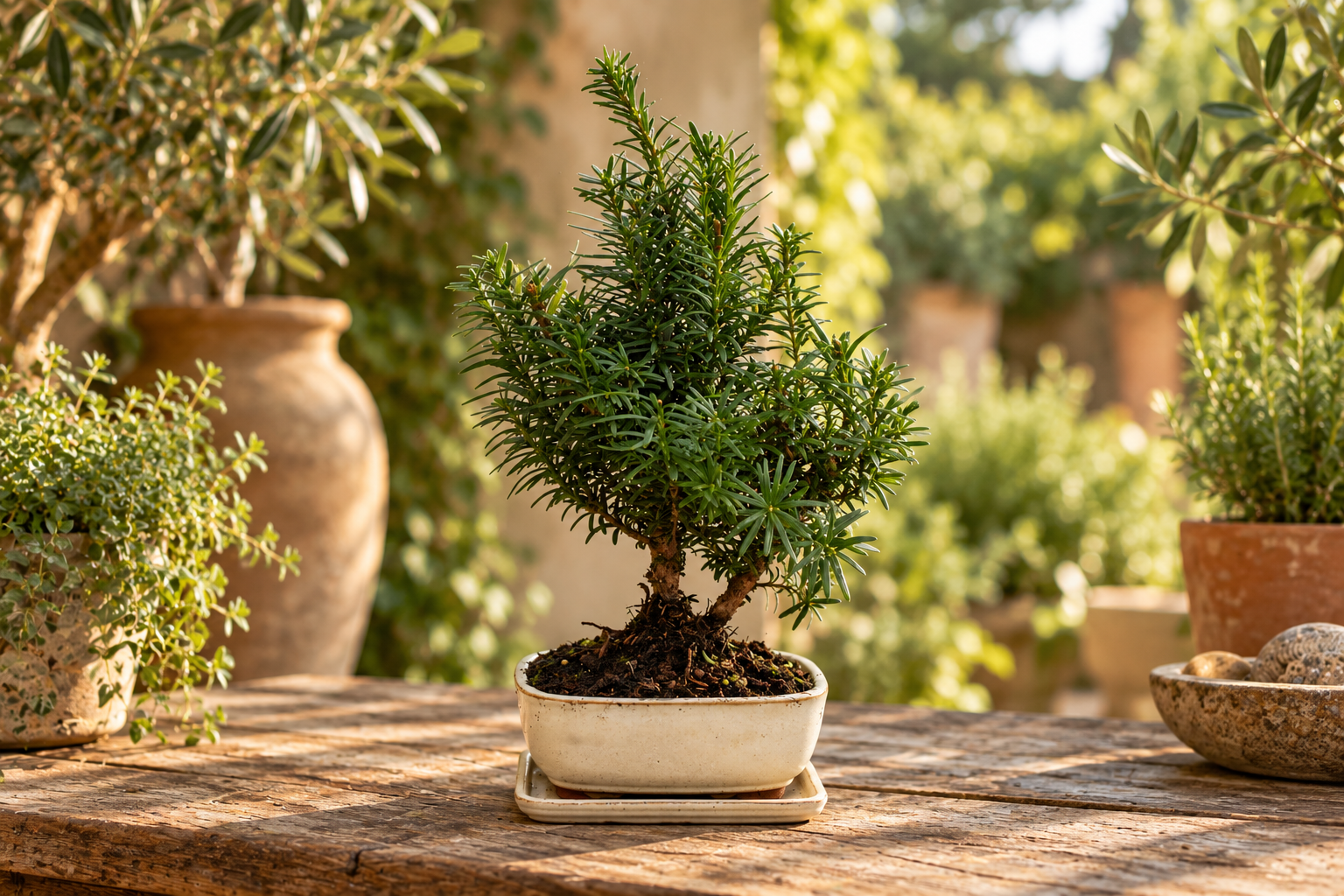 KI-gestaltete zweite Ansicht von Taxus × media
