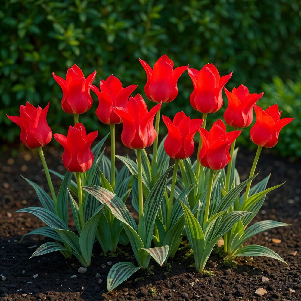 Original-Shopaufnahme: Exotenherz Blumenzwiebeln - Tulpen Tulipa Greigii Red (15 Stück) Durchmesser 11-12cm